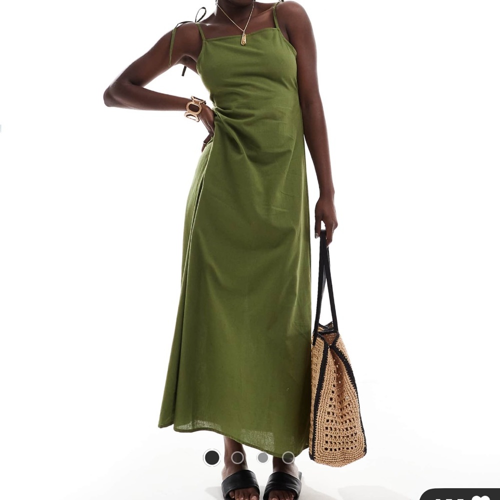 ASOS Olive Maxi Skirt
